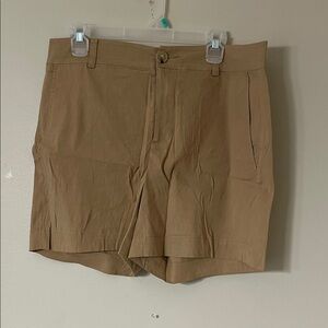 Vince Women's Tan Flat Front Shorts